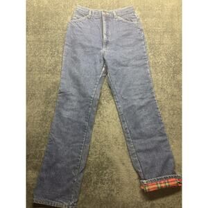 L.L. Bean Women’s Flannel Lined Jeans Size 14